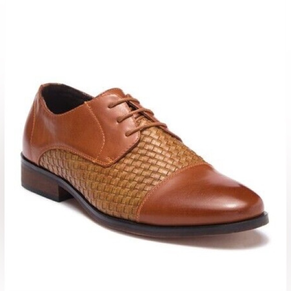 XRAY Mens Wovener Cap Toe Dress Shoes Tan Brown Two Tone Size 12 RARE